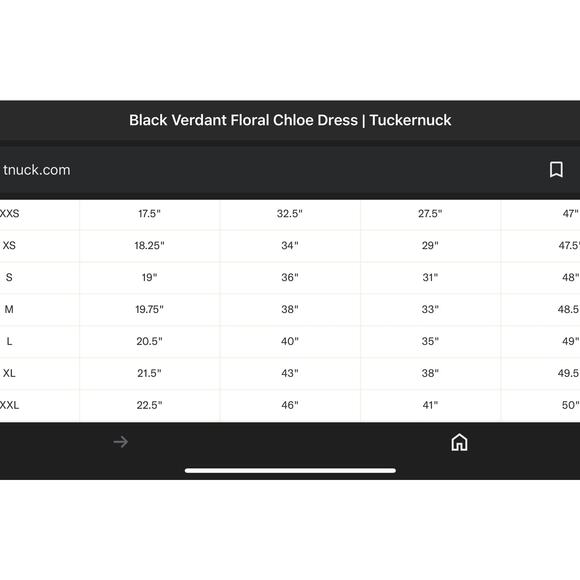 TUCKERNUCK Black Verdant Floral Chloe Dress NWT Size Large (Missing Belt) - Picture 9 of 12